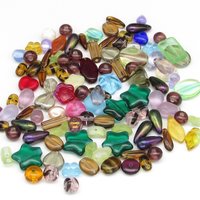 Czech Pressed Glass Bead Mix, 1oz Assorted Small Spacers