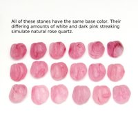 Vintage Rose Porphyr Lampwork Cabochons with Wrapping Channel 