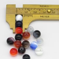 Cat's Eye Fiber Optic Glass Bead Mix