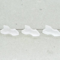 Vintage Matte Crystal Arrows, 17.5x8.5x4mm Flat Beads (3)