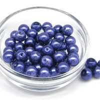 8mm Round Faux Pearls, Opaque Coated Glass Lustre Beads, Medium Spacers (50)