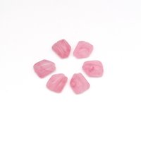 Vintage Rose Porphyr Lampwork Cabochons with Wrapping Channel 