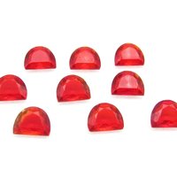 Vintage Siam Red 10x8mm Shield Rhinestones (9)