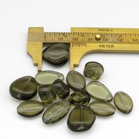 Vintage Glass Bead Mix Translucent Gray