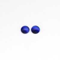 10mm Round Cabochons, Fiber Optic Cat's Eye Glass Stones
