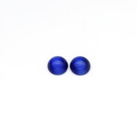 Round Fiber Optic Glass Cabochons, 11.5mm 12.5mm 13mm