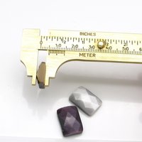 18mm Rectangular Rauten Rose Cabochon
