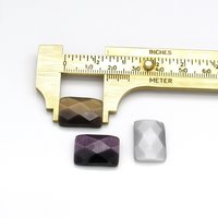 18mm Rectangular Rauten Rose Cabochon