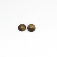 10mm Round Cabochons, Fiber Optic Cat's Eye Glass Stones