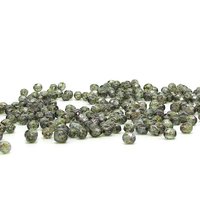 4mm Faceted Rounds, Moss Green Luminescent Czech Glass Beads (100)