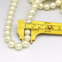 Light Cream Glass Pearls, 8mm 10mm 12mm Round Beads