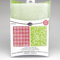 A2 Embossing Folder Sets of 2 Sizzix Textured Impressions