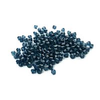 4mm Montana Sapphire Crystal Bicones