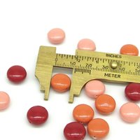 12mm Puffed Coin Bead Mix (15pc)