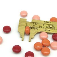 12mm Puffed Coin Bead Mix (15pc)