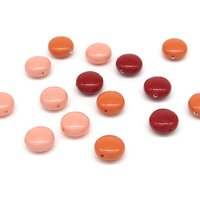 12mm Puffed Coin Bead Mix (15pc)