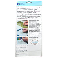 Fancy Script Text Stickers, Bundle of 7 Assorted 9" x 4" Peel-Off Sheets