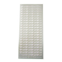 Fancy Script Text Stickers, Bundle of 7 Assorted 9" x 4" Peel-Off Sheets