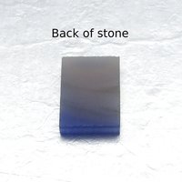 Rectangular Cabochon, Violet Dyed Agate 16x11mm