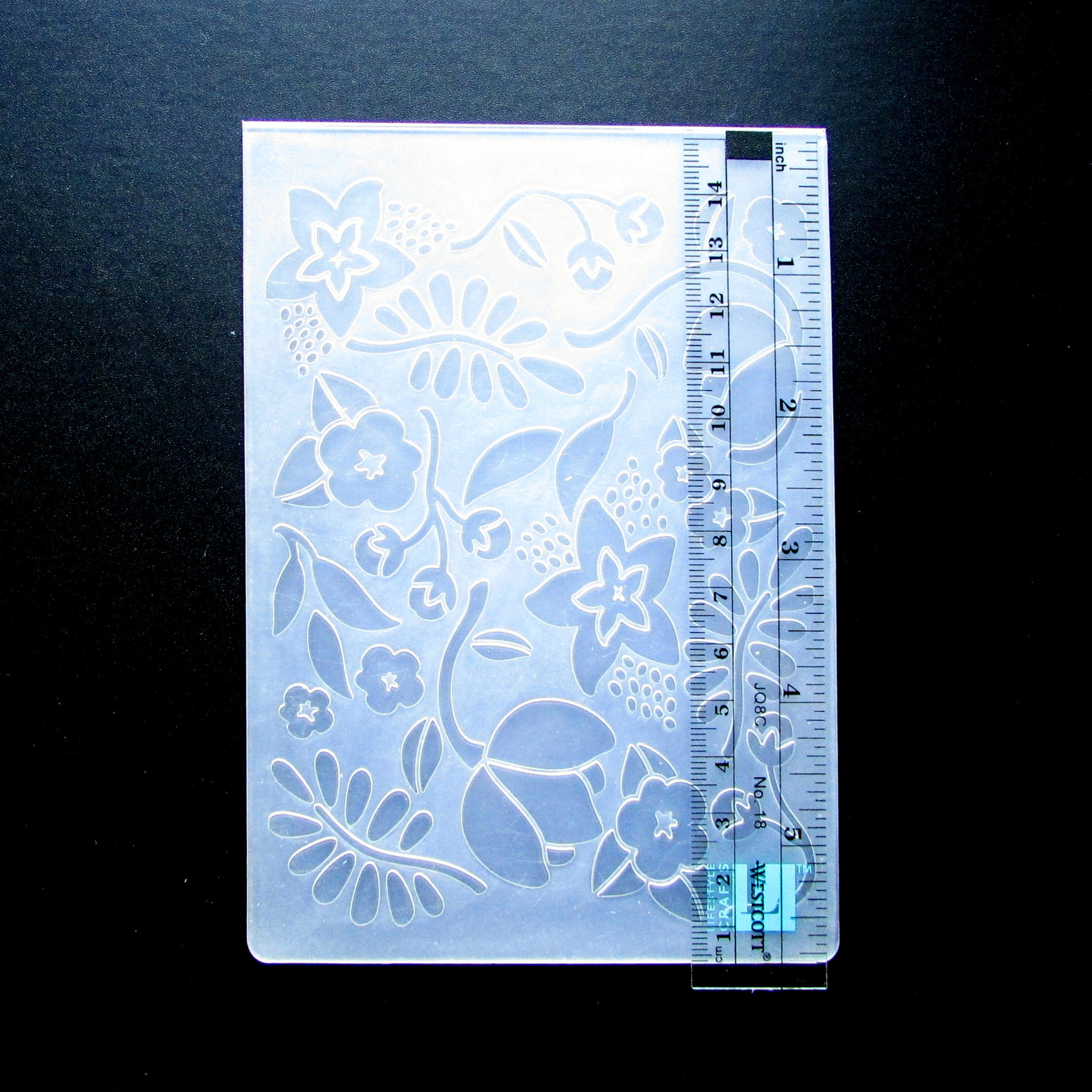  Floral Embossing Folder, Used A2