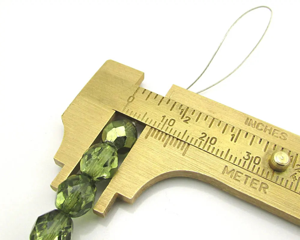 Olivine AB 8mm Faceted Round Glass Beads