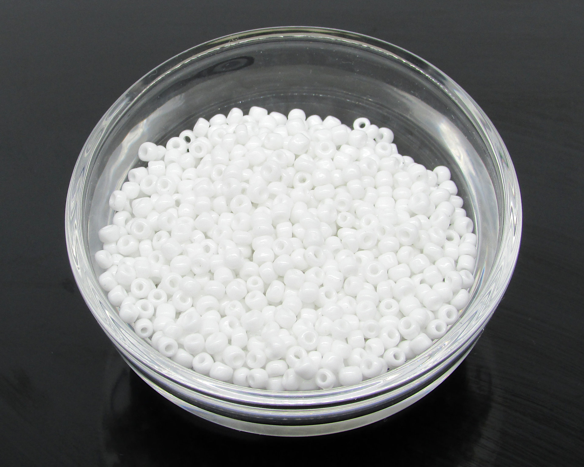 8/0 Round Seed Beads Opaque White