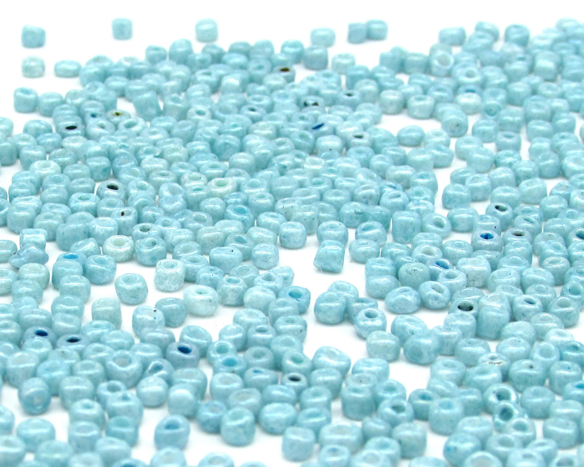 8/0 Mini Rocailles, Turquoise Lustre