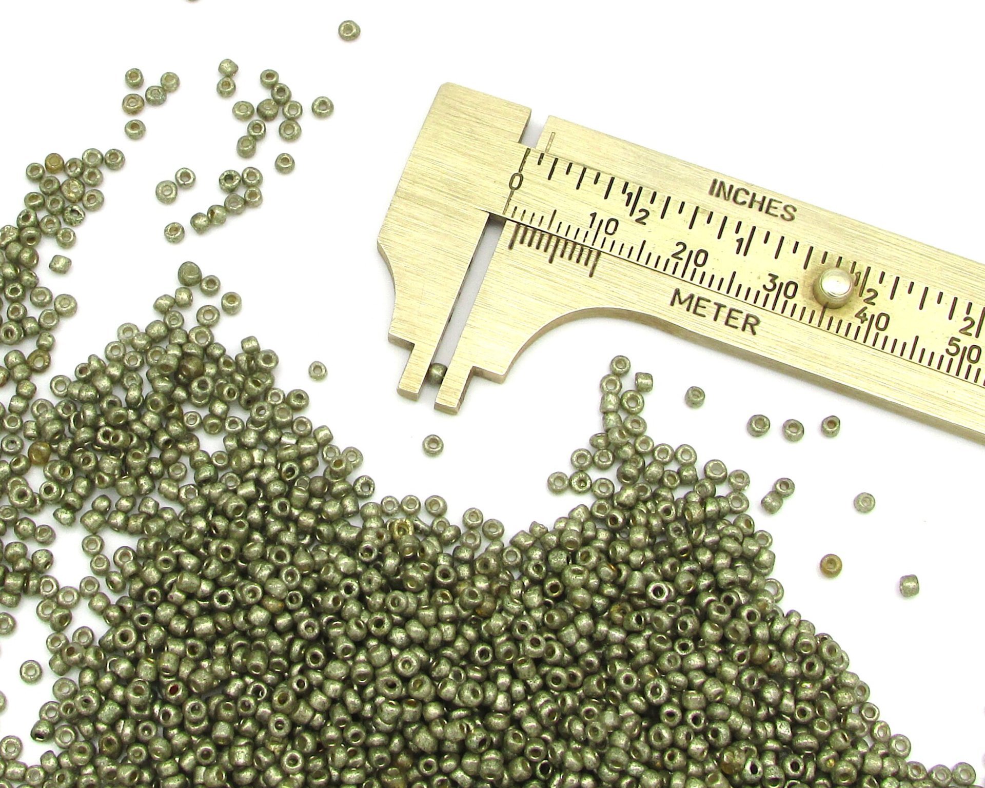 11/0 Seed Beads, Metallic Brown