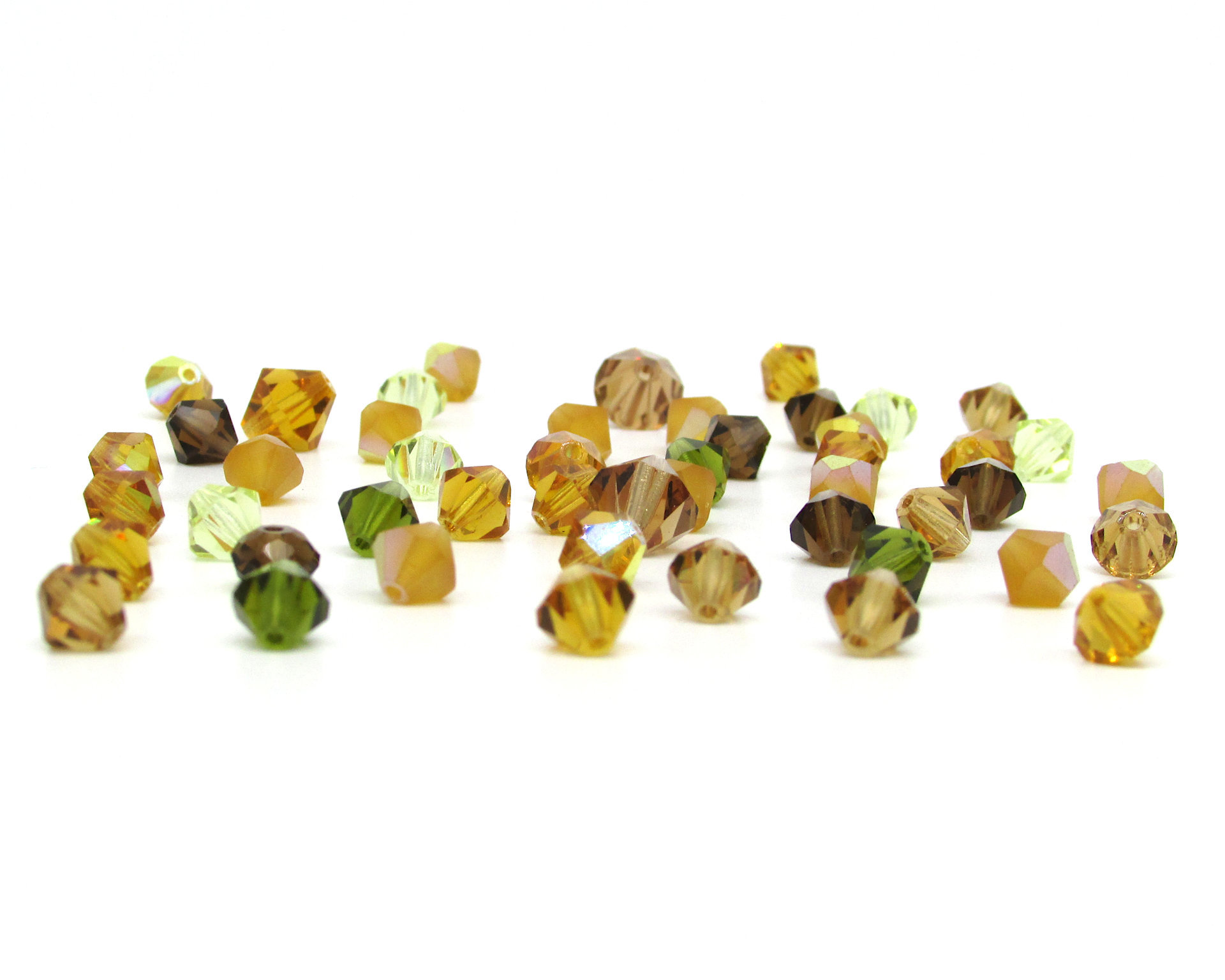 Czech Crystal Bead Mix, 4.5-8mm Bicones