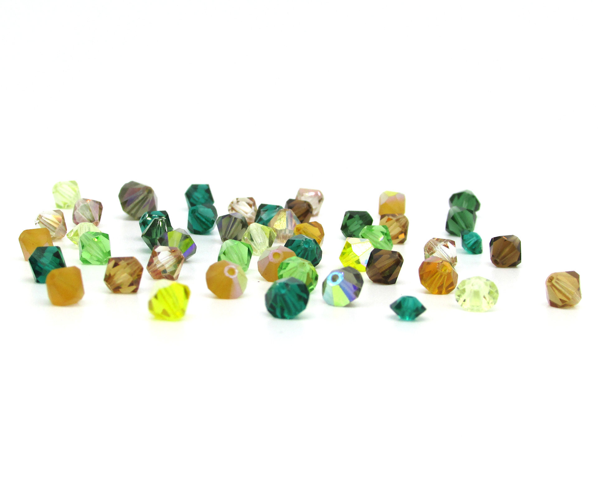 Czech Crystal Bead Mix, 4.5-8mm Bicones