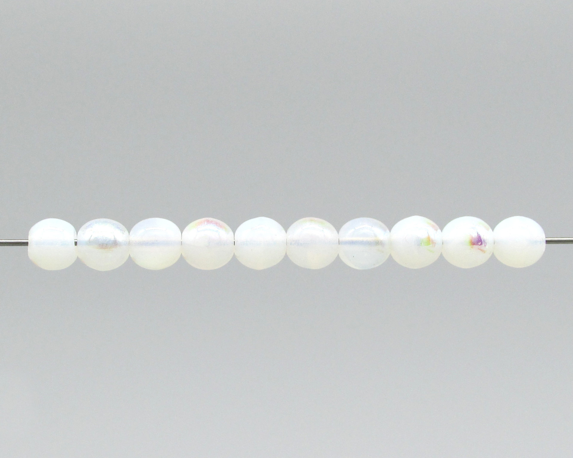 6mm Round Czech Glass Beads in Assorted Colors