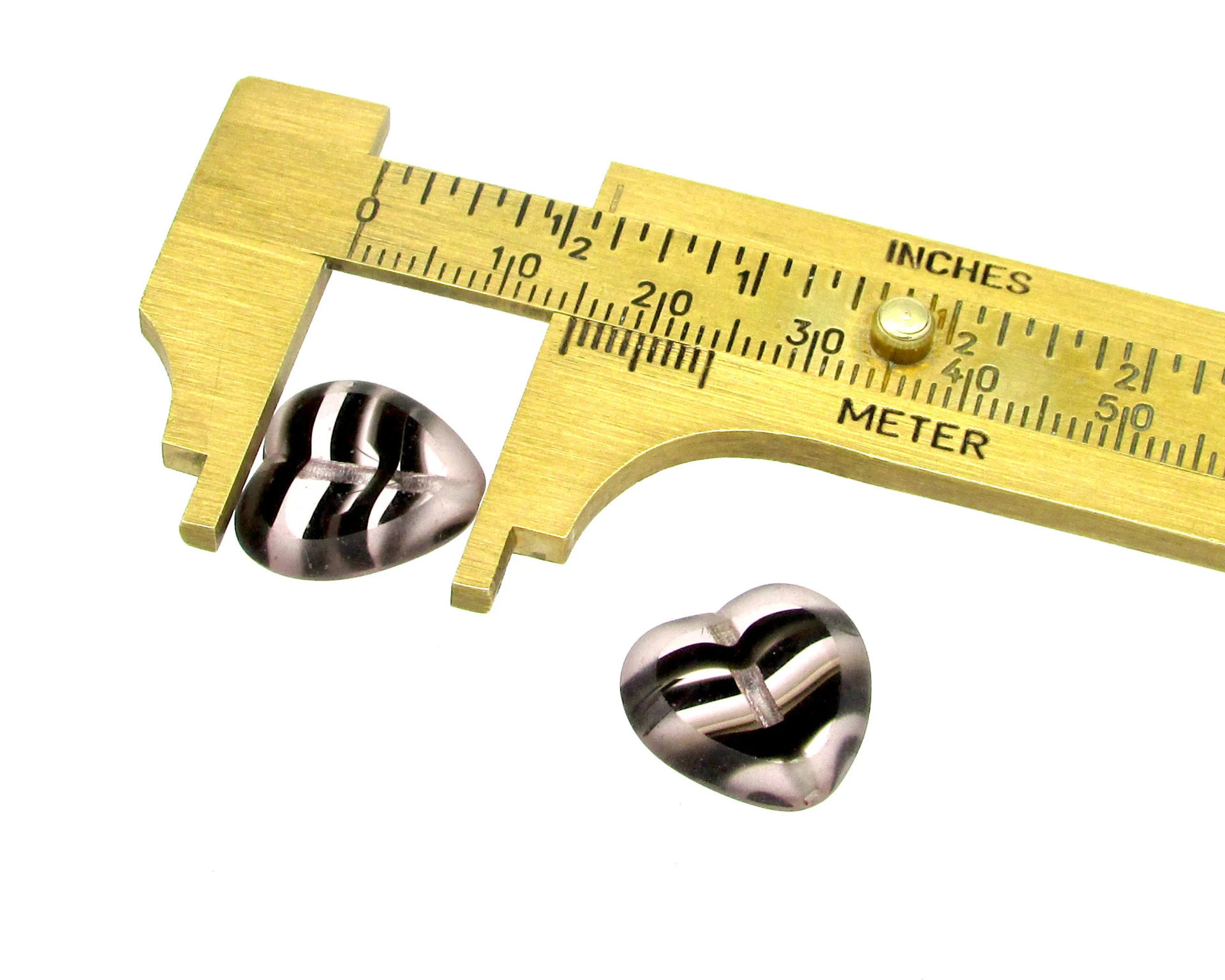 Pastel Tortoise Window Bead Mix, Hearts and Ovals