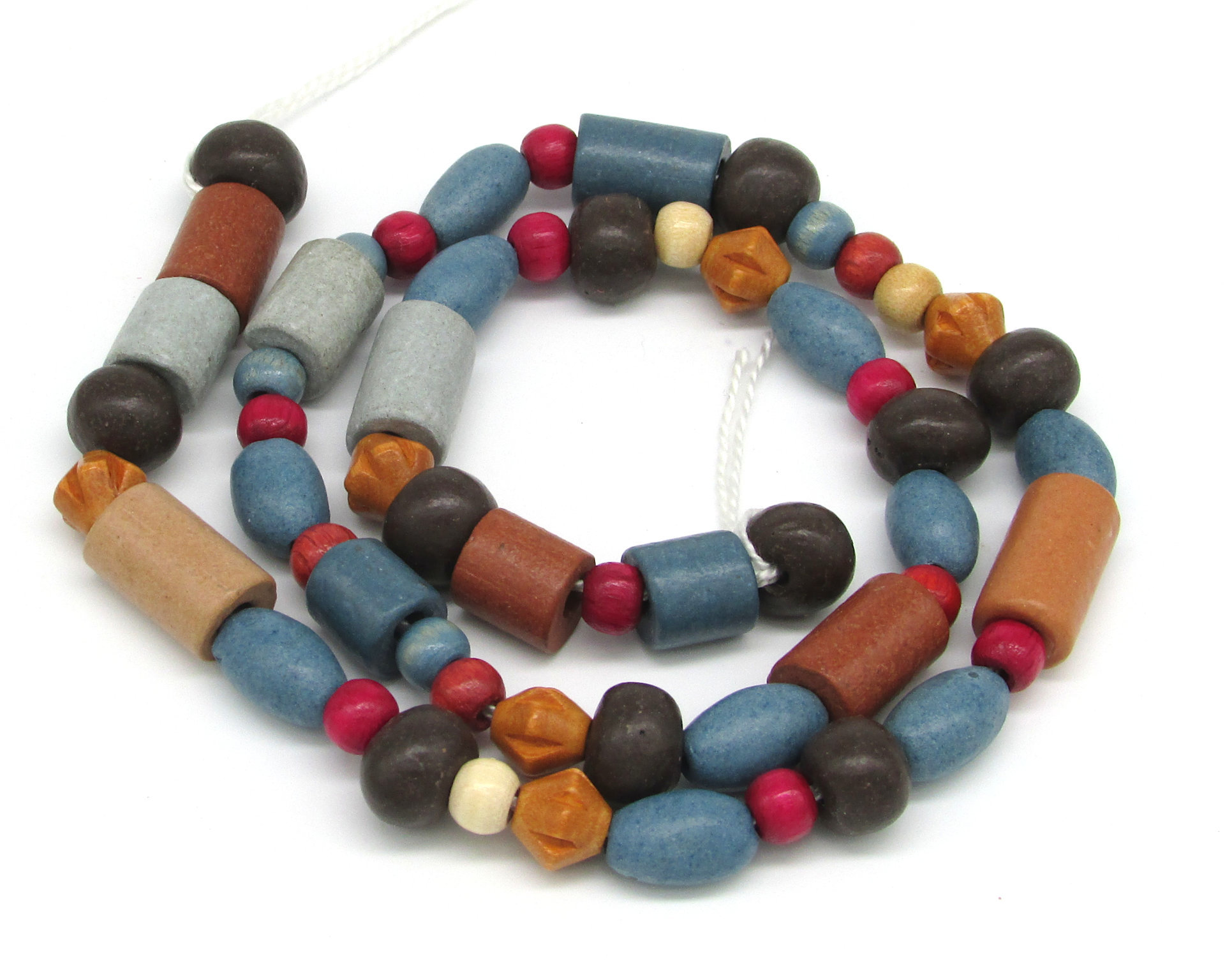 Wooden Beads Mixed Strand
