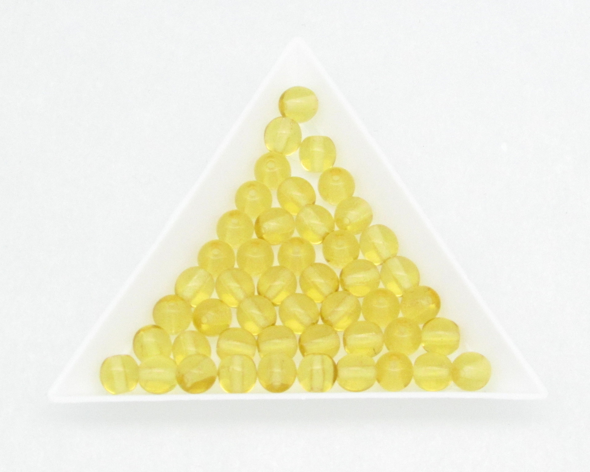 6mm Round Czech Glass Beads in Assorted Colors