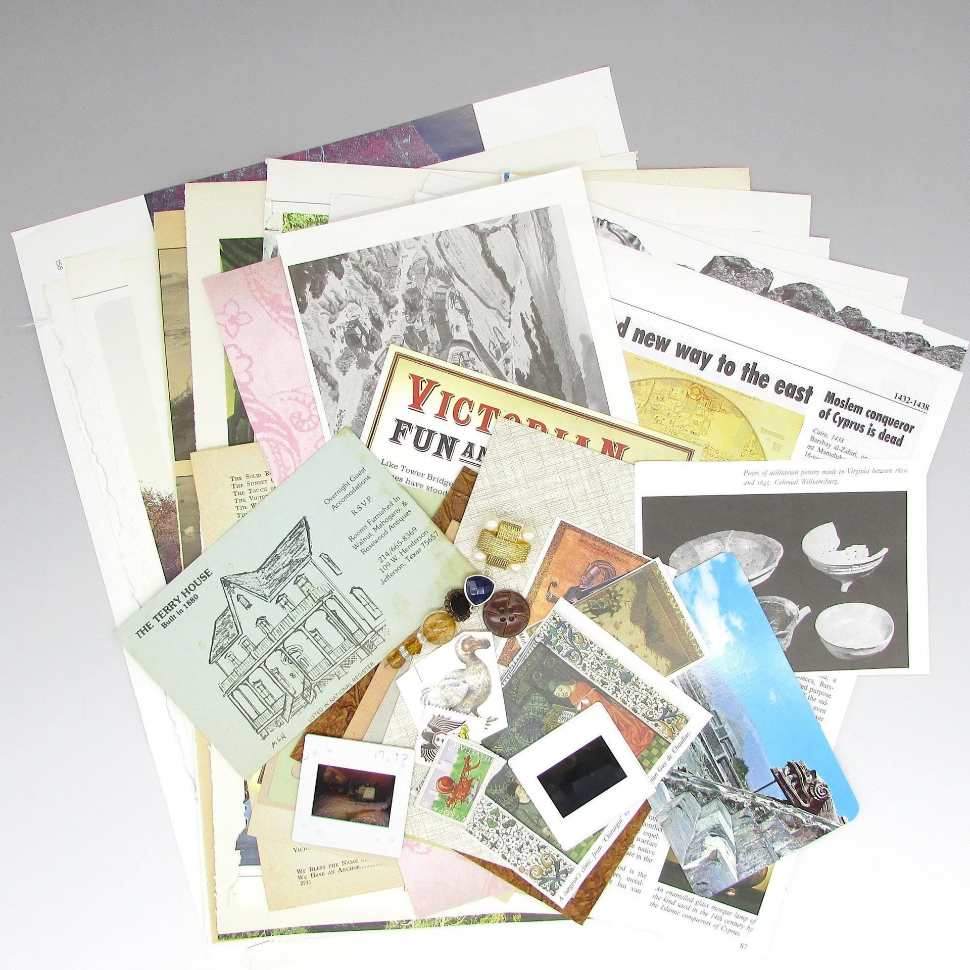 History Junk Journal Collage Starter Pack