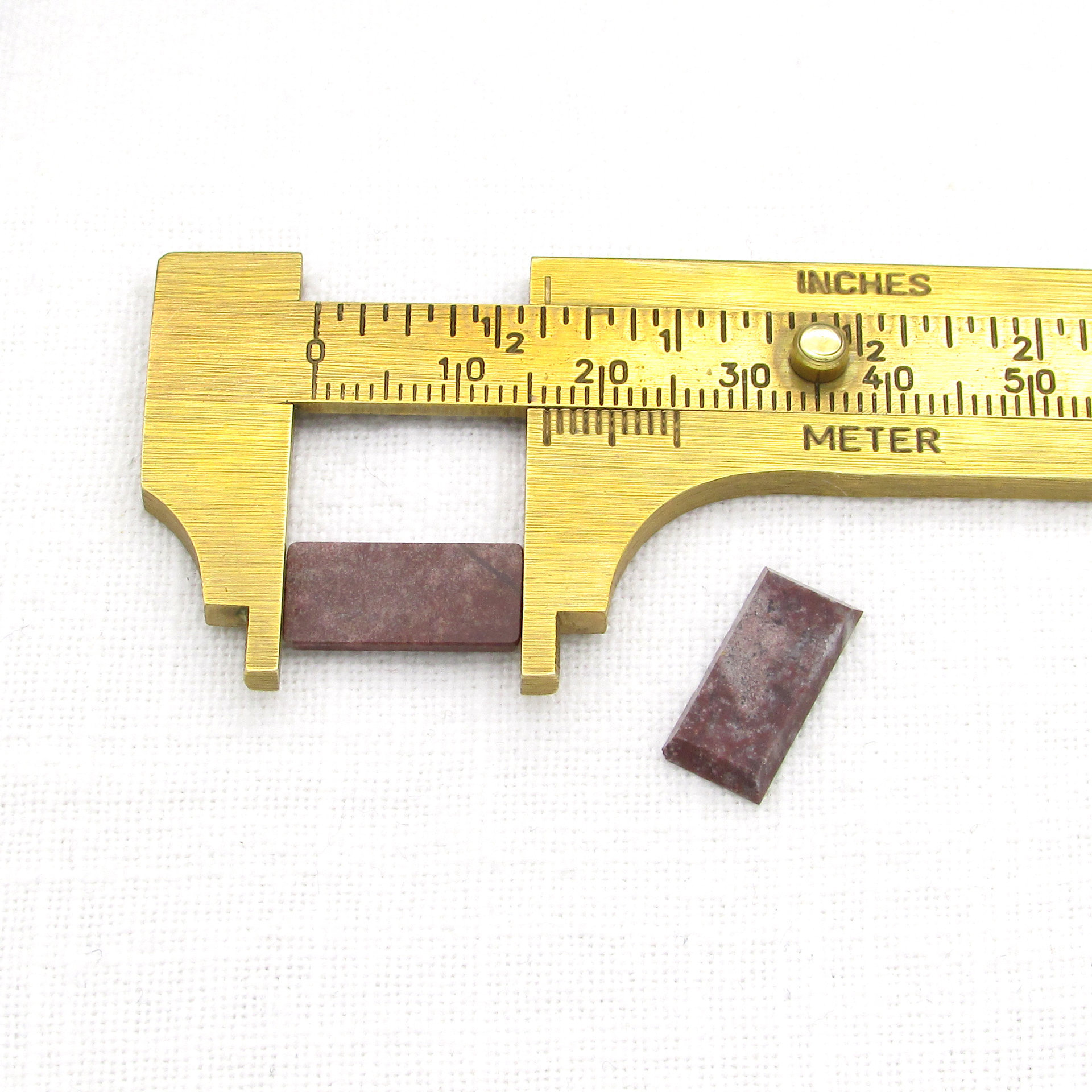 Jasper Cabochons,  16.3x8mm Flat Beveled Rectangular Stones