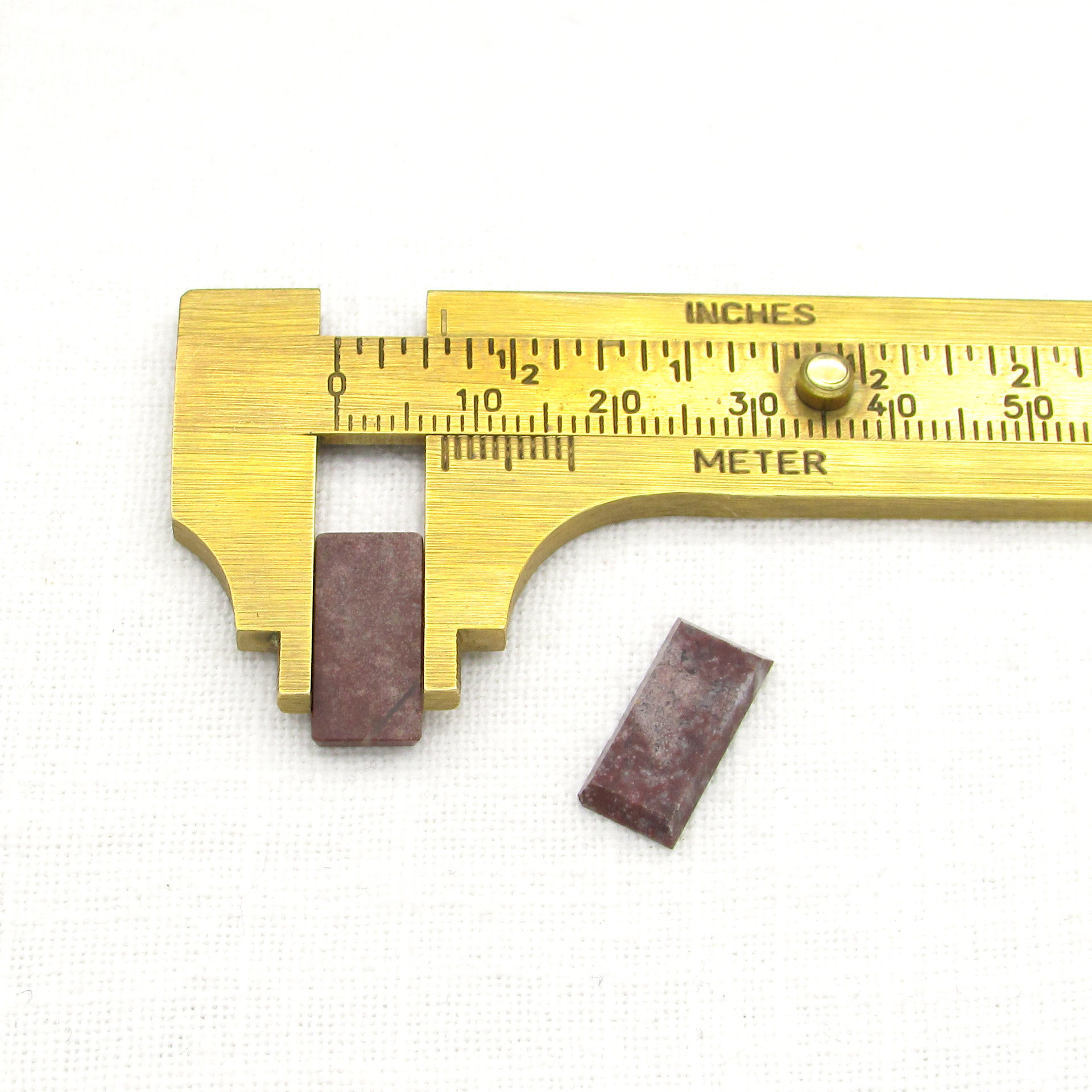 Jasper Cabochons,  16.3x8mm Flat Beveled Rectangular Stones
