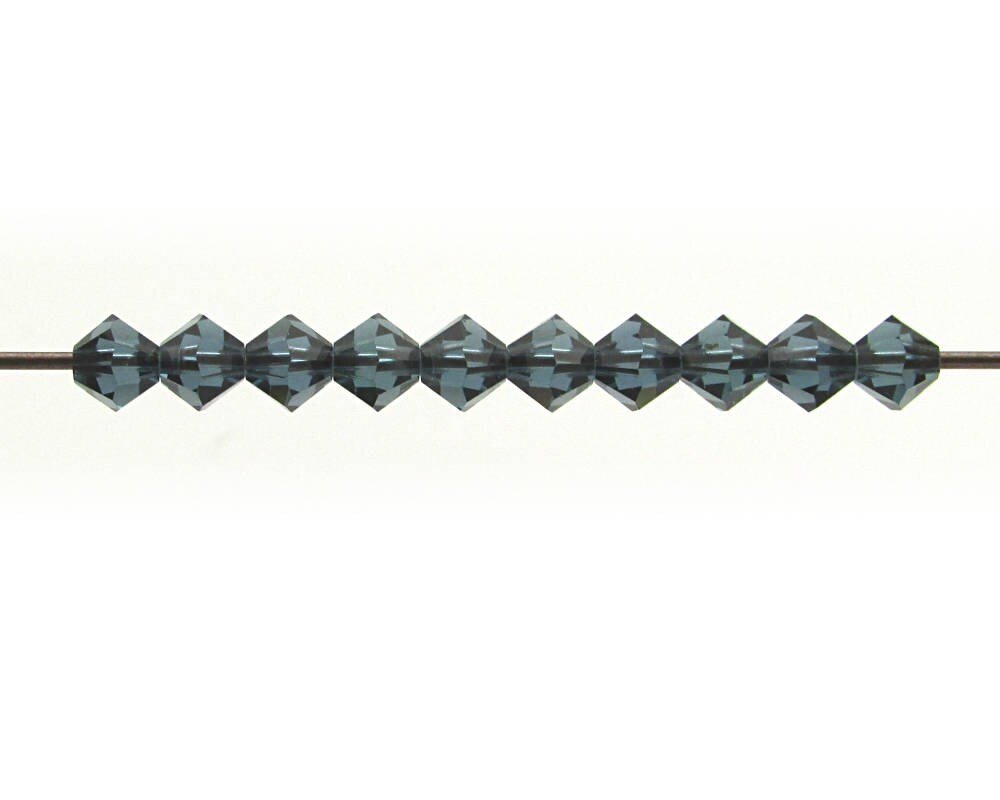 4mm Montana Sapphire Crystal Bicones