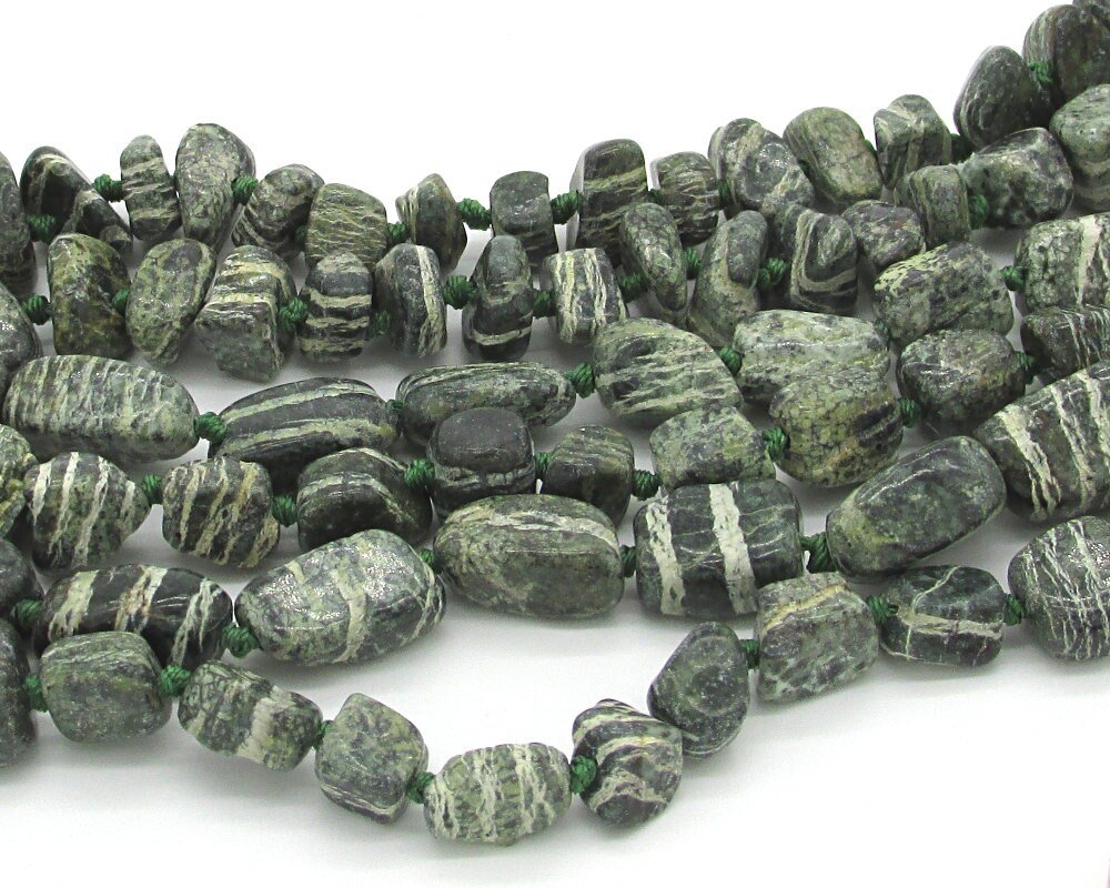Zebra Jasper Gemstone Chip Beads