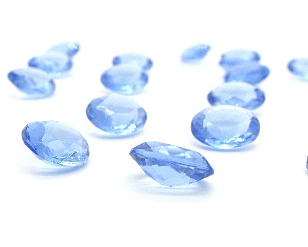 12x10mm Light Sapphire Vintage Rhinestone Dentelles