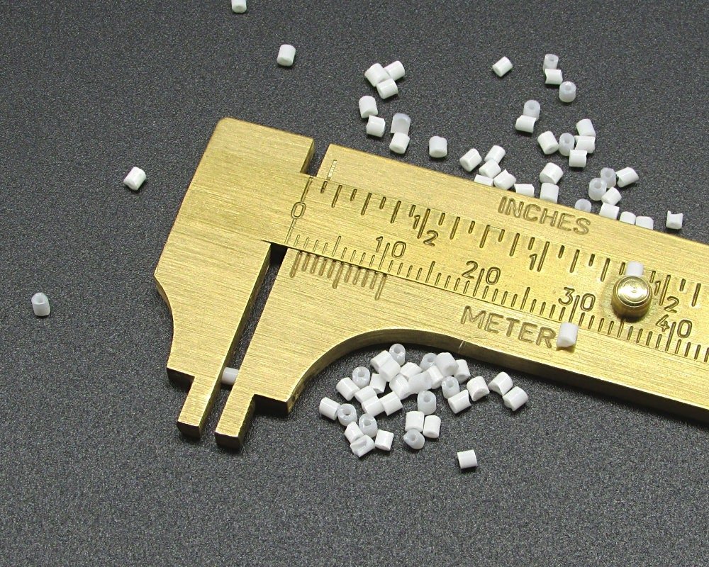 11/0 Opaque White Czech Seed Beads