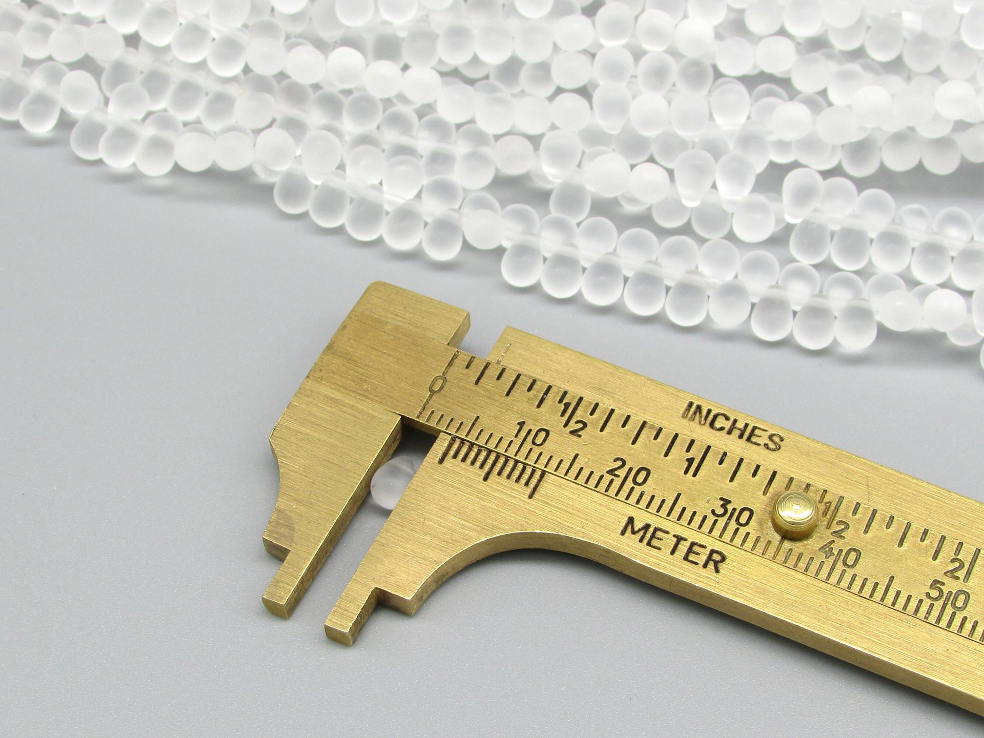 6x4mm Frosted Teardrop Briolettes, Matte Crystal Czech Pressed Glass Beads (100)