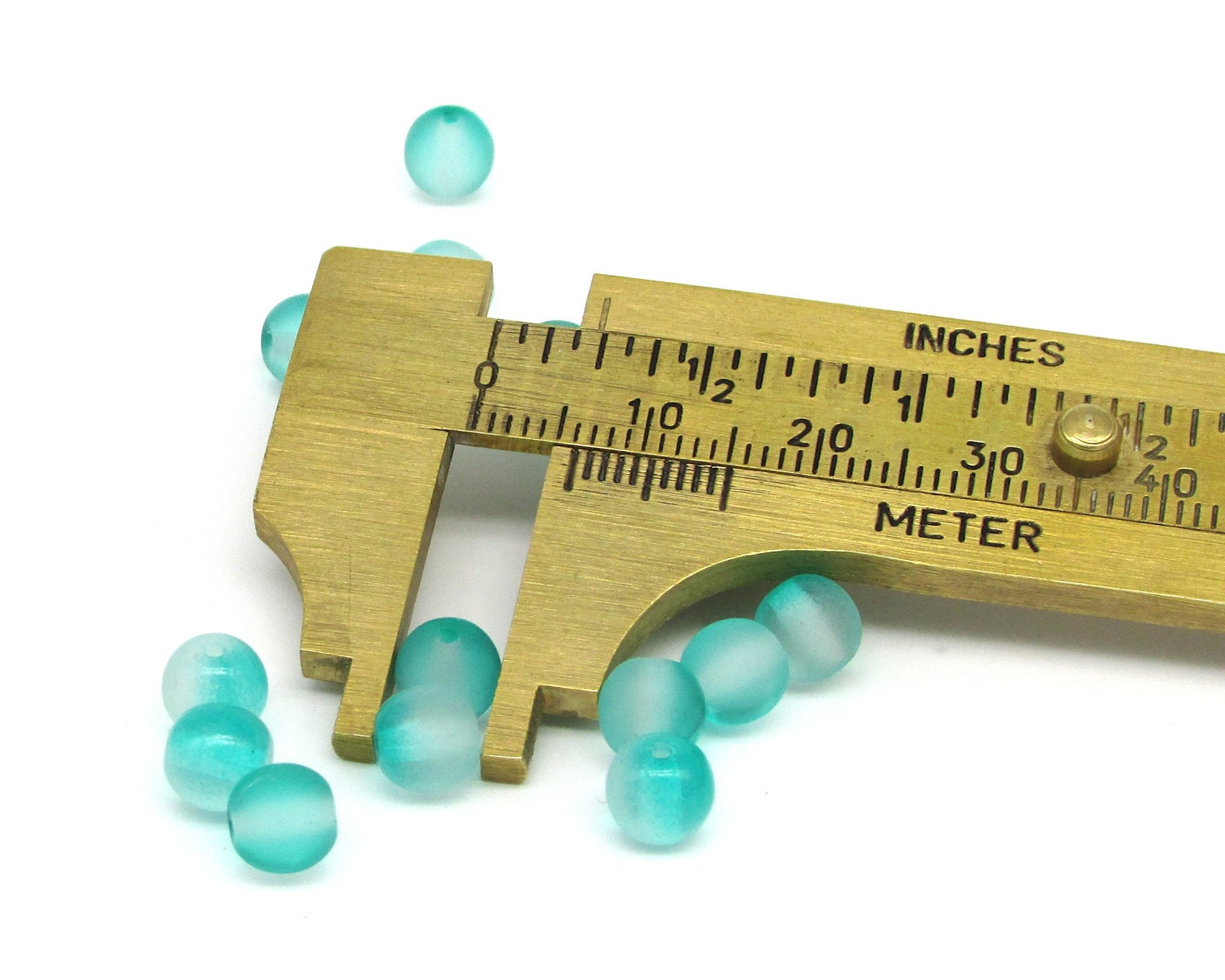 6mm Two-Tone Czech Pressed Glass Beads