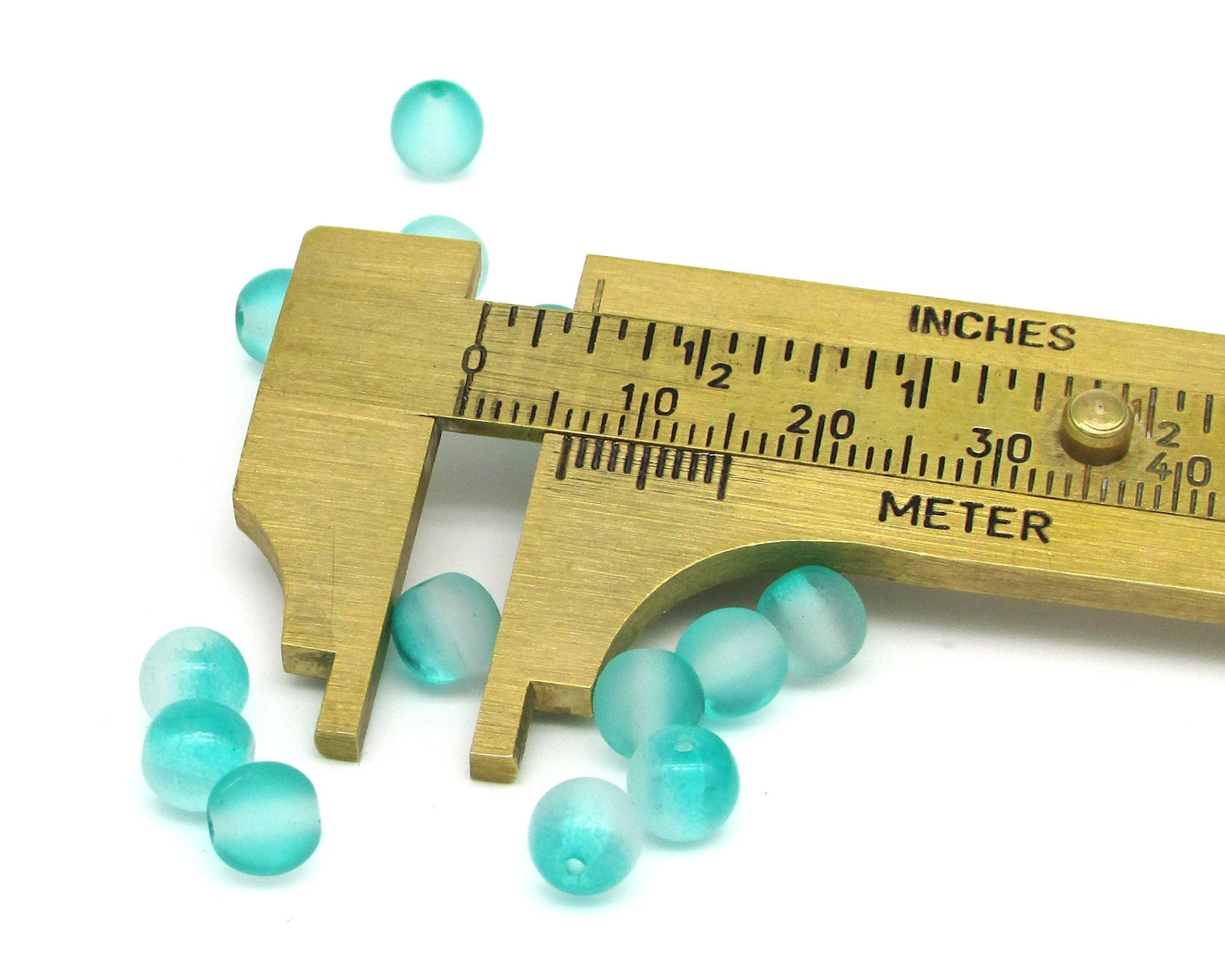 6mm Two-Tone Czech Pressed Glass Beads