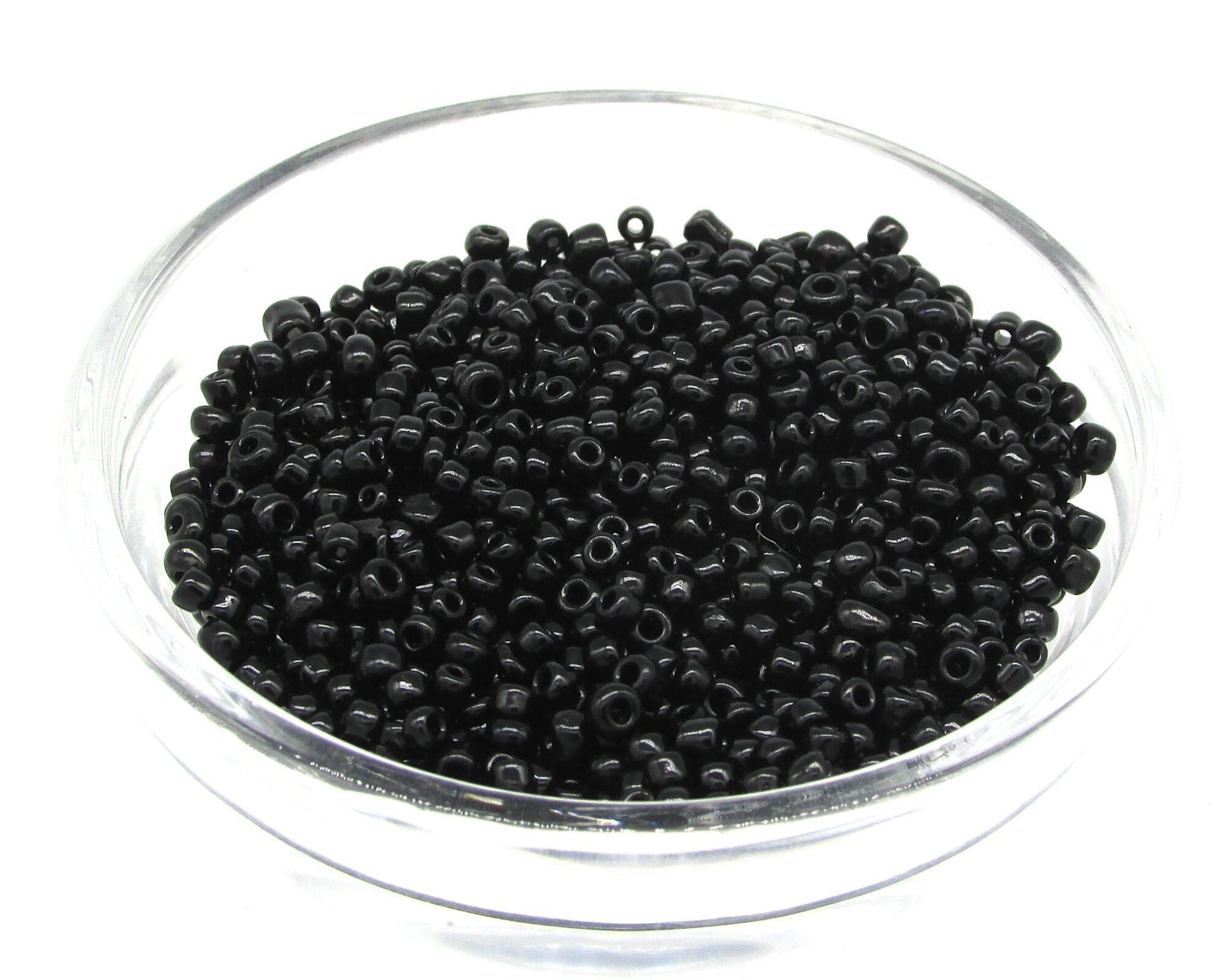 11/0 Seed Beads Opaque Black (25g)