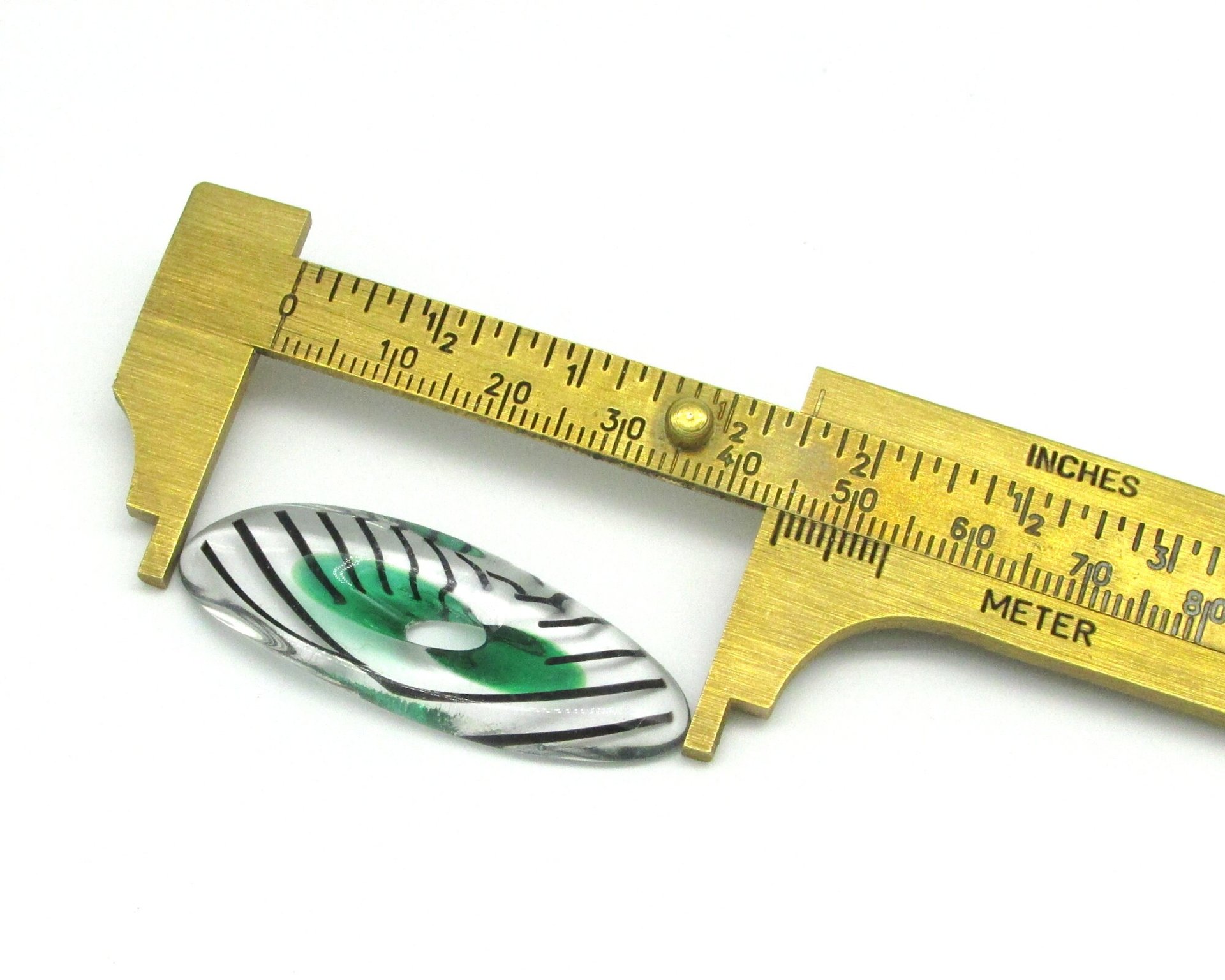 Oval Furnace Cane Slice Pendant