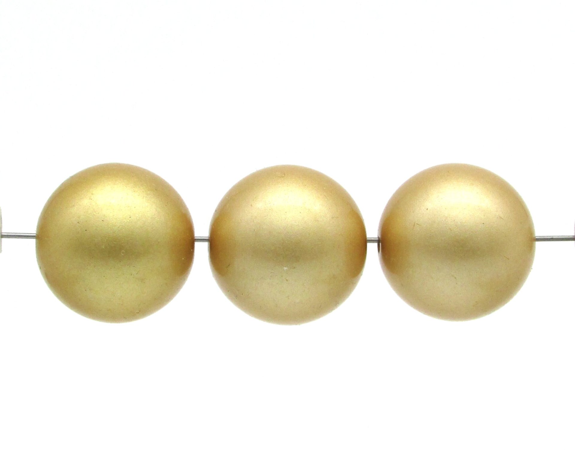 22mm Round Beads, Vintage Jumbo Plastic Pearls