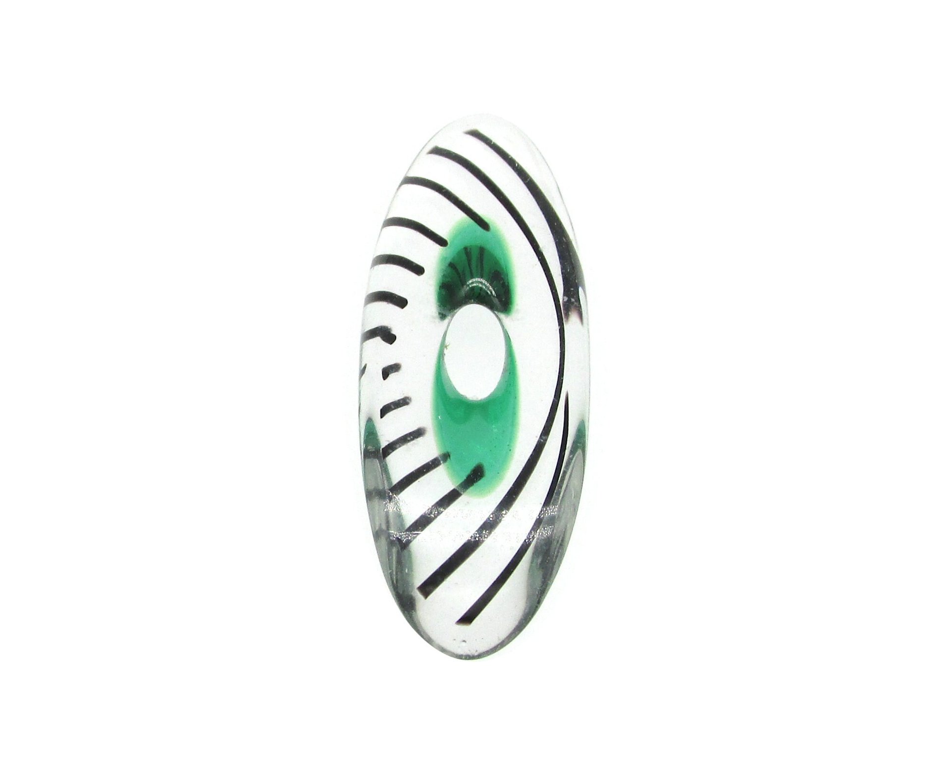 Oval Furnace Cane Slice Pendant