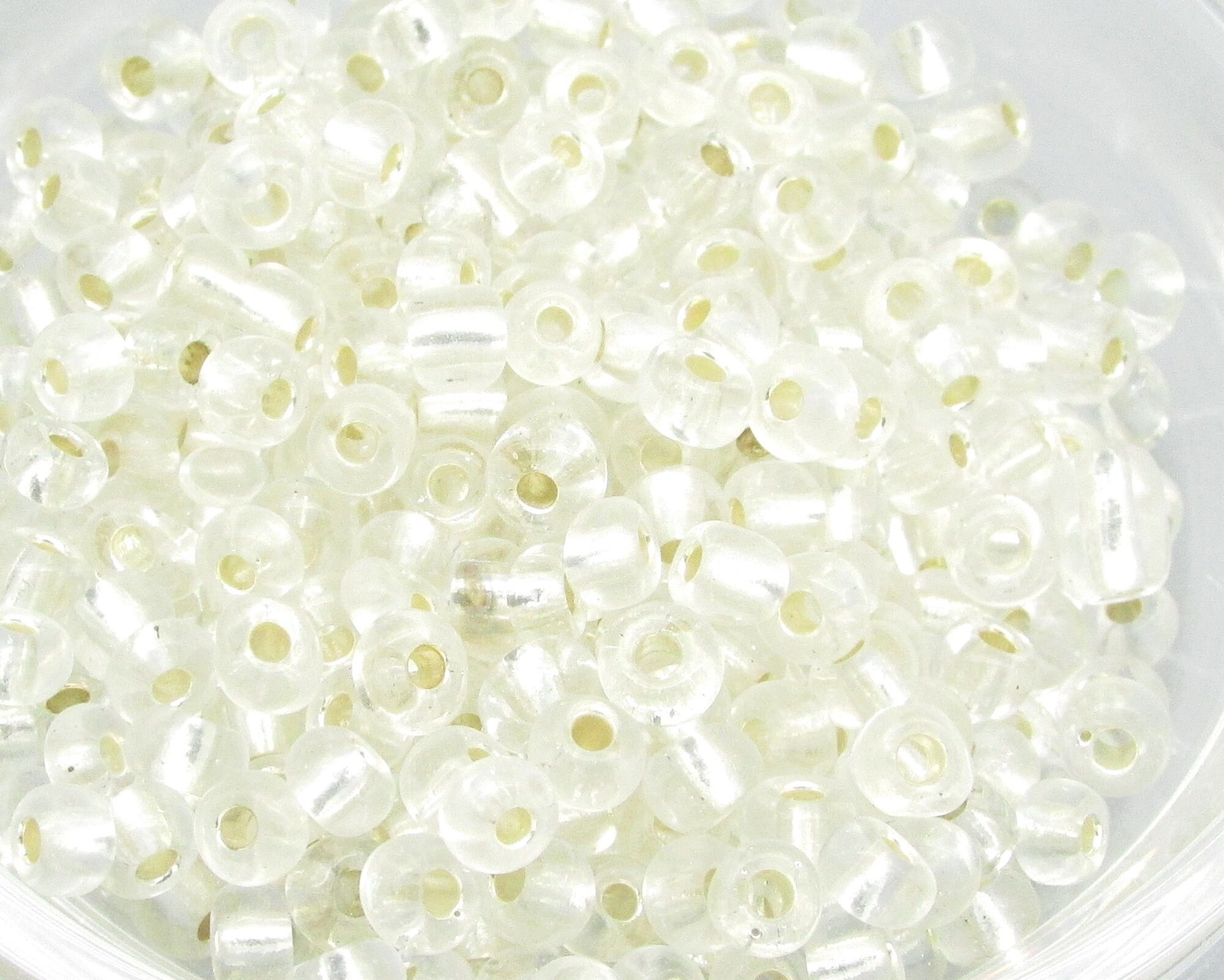 6/0 Seed Beads, Silver Lined Clear