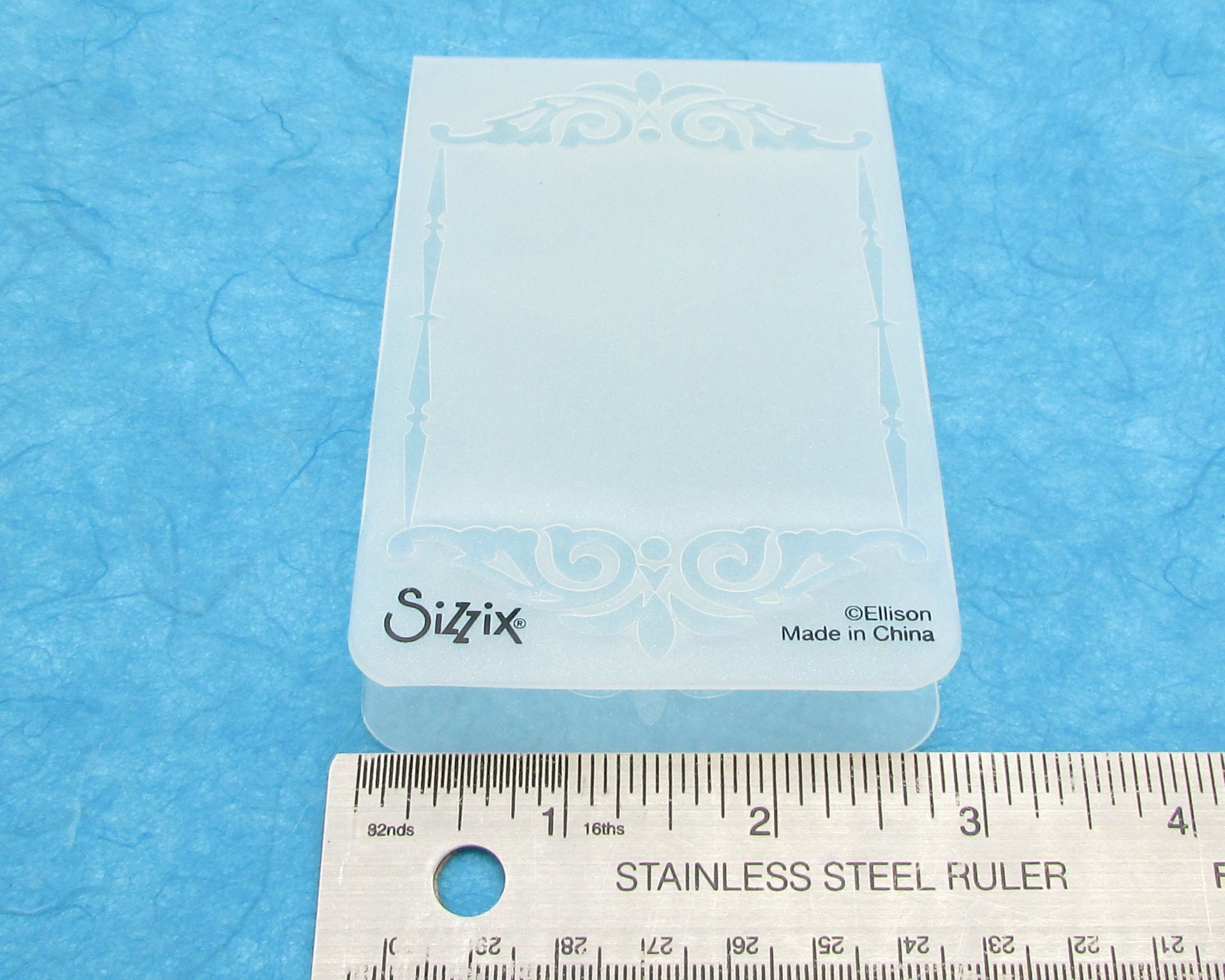 Wishing You Joy Sizzix Embossing Folder, 4.5" Rectangle